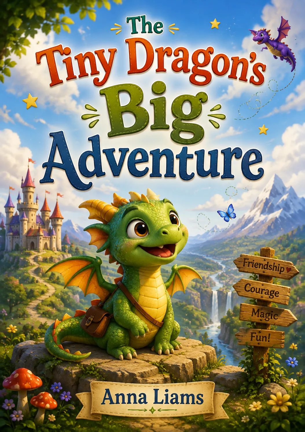 The Tiny Dragon children's book cover 